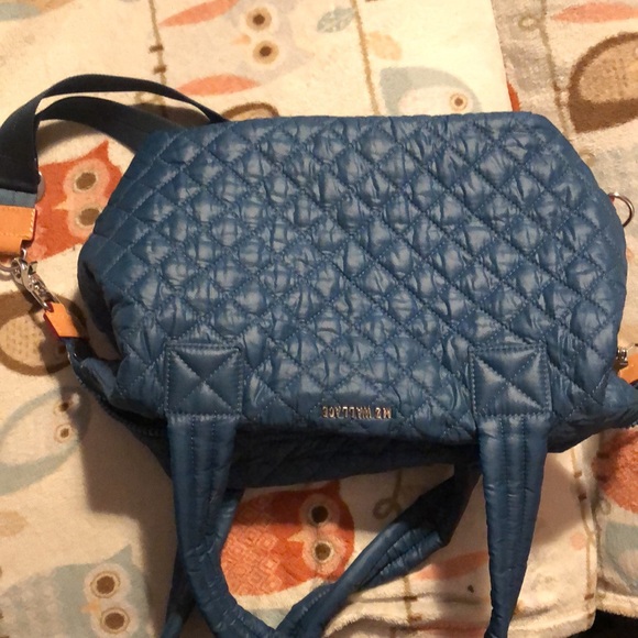 MZ Wallace Quilted Purse Bag Blue - Picture 10 of 10